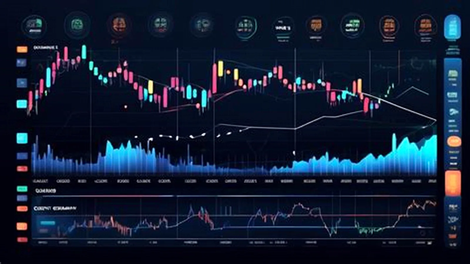 Quantum AI trading charts and signal feed